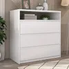 Cómoda 3 cajones SOUTH Plus - Blanco en Blanco - Cómodas, Uruguay | Rústico Hogar, vista 2 de 4