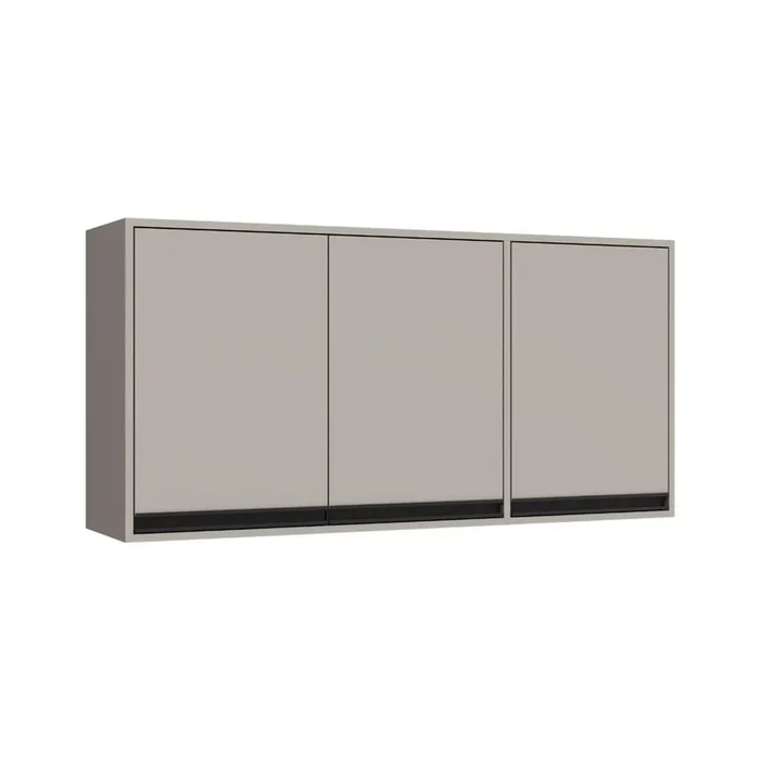 Aereo Modular Alto 3 Puertas Con Estante Mdp en Gris - Muebles, Uruguay | Soy Hogar