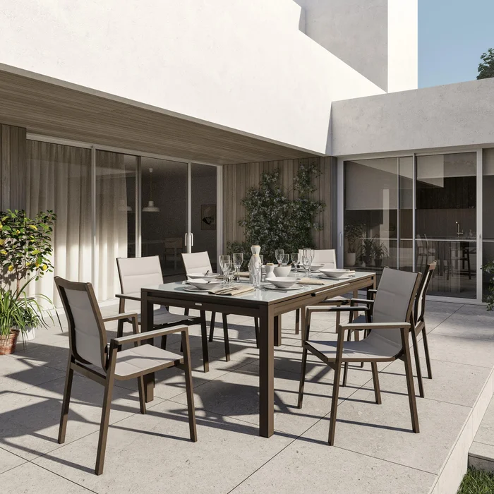 Silla Orion Gamma Moka en Marrón - Muebles para el exterior, Uruguay | Naterial Uruguay