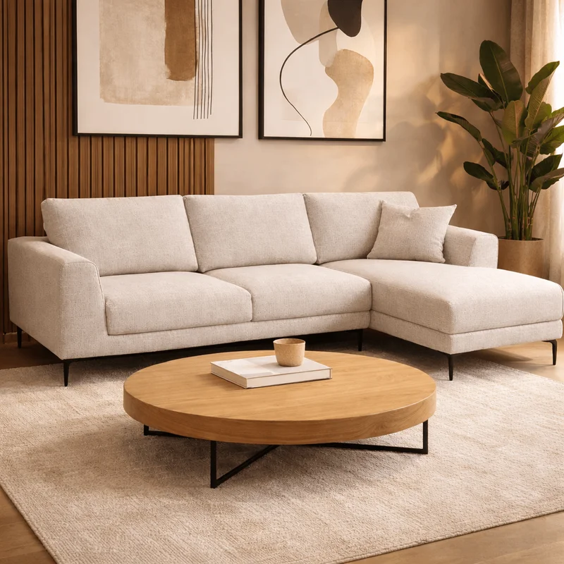 SOFÁ CON CHAISE OXFORD en Gris - Sillones y sofás, Uruguay | Forum Design, vista 3