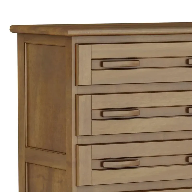 Comoda Zapatera 5 Cajones 1 Puerta 100% Madera en Madera natural - Cómodas, Uruguay | Soy Hogar, vista 4