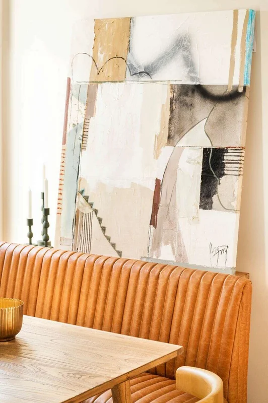 SILLON DE COMEDOR FERRARO - CUERO ITALIANO CARAMELO - 1.53 MTS en Marrón - Sillones y sofás, Uruguay | La Iberica, vista 10