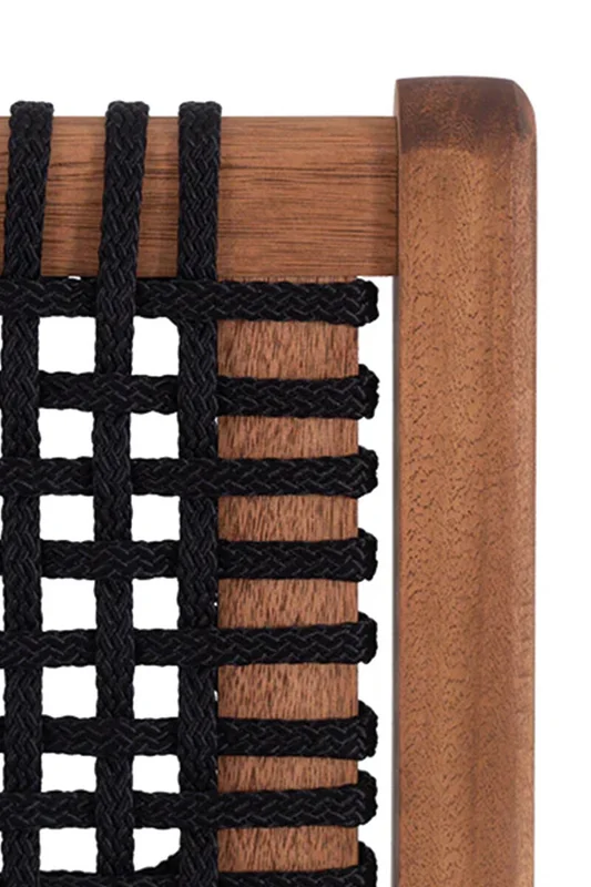 BANQUETA ALTA TRACO CUERDA NEGRA 40x46x106/75CM JATOBA en Madera natural - Muebles para el exterior, Uruguay | Vinibel, vista 6