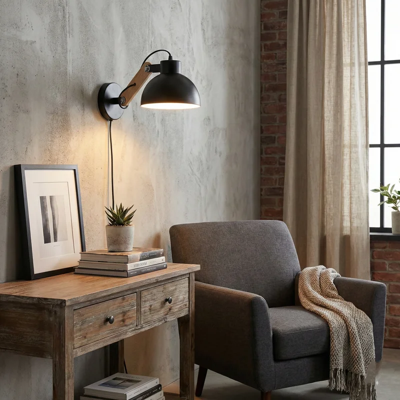 Aplique de Pared Nora Swing en Negro - Iluminación, Uruguay | La Perla, vista 3