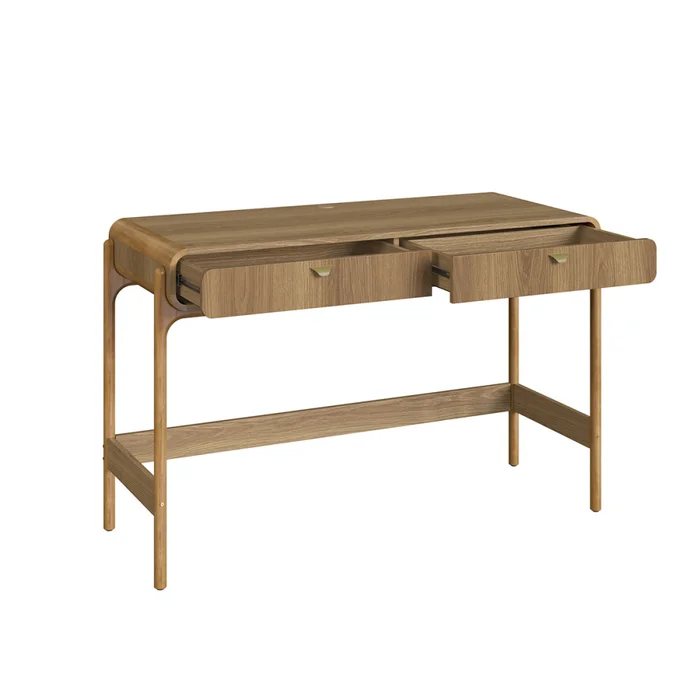 Escritorio Select - 2 cajones - Natural en Marrón - Escritorios, Uruguay | Nyr, vista 2