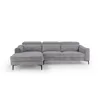 Rinconera Luke - Tela Microfibra - Chaise Izquierdo - 6686-7 Gris en Beige - Sillones y sofás, Uruguay | NYR, vista 6 de 8