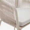 Silla Yanet de cuerda sintética crudo y patas de acero galvanizado en Blanco - Sillas, Uruguay | Kavehome, vista 5 de 10