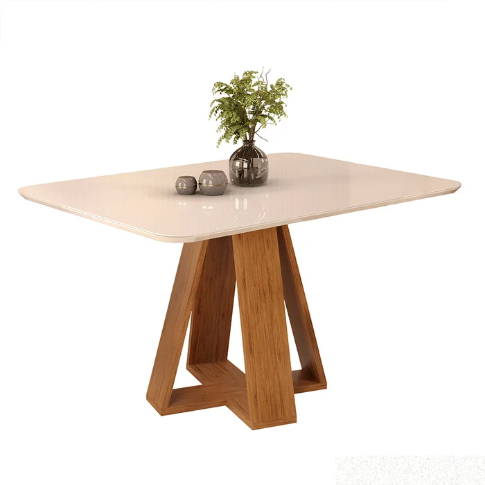 Mesa de Comedor Rectangular - Línea París - Blanco en Blanco - Mesas de comedor, Uruguay | Ecowood, vista 2