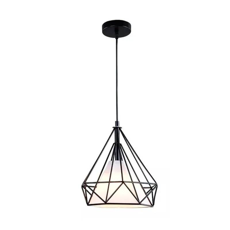 Luminaria Colgante Euclides Small Blanca en Negro - Lámparas colgantes, Uruguay | Serlux