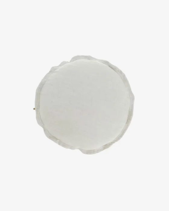 Almohadón Maelina blanco Ø 45 cm en Blanco - Textiles, Uruguay | Kavehome