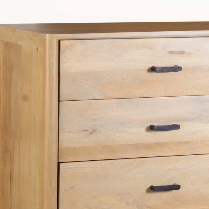 Cajonera 5 Cajones Madera-de-mango Natural-beige Woodside en Madera natural - Cómodas, Uruguay | Divino, vista 5