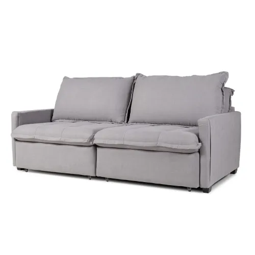 Sofá Cama Oliver - Tela Microfibra - 12074 (Ceniza) en Gris - Sillones y sofás, Uruguay | NYR