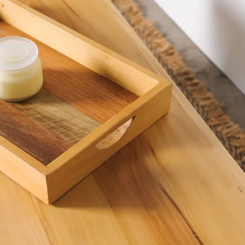 BANDEJA 50 X 30 en Madera natural - Decoración, Uruguay | Fundamento Muebles