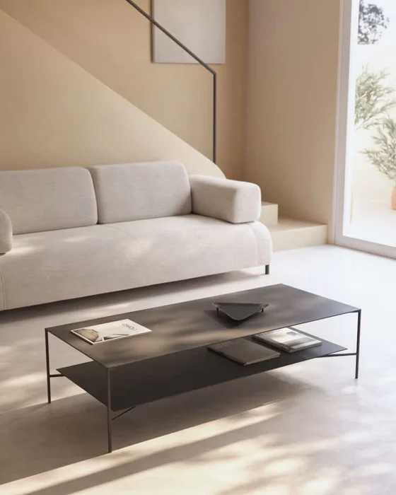 Mesa de centro Azisi 140 x 60 cm en Negro - Mesas de living, Uruguay | Kavehome, vista 2