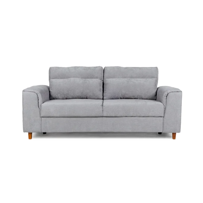 Sofá Aston (Outlet) - Tela Microfibra - 3 cuerpos - Berlin 05 (Ceniza) en Gris - Sillones y sofás, Uruguay | NYR, vista 2