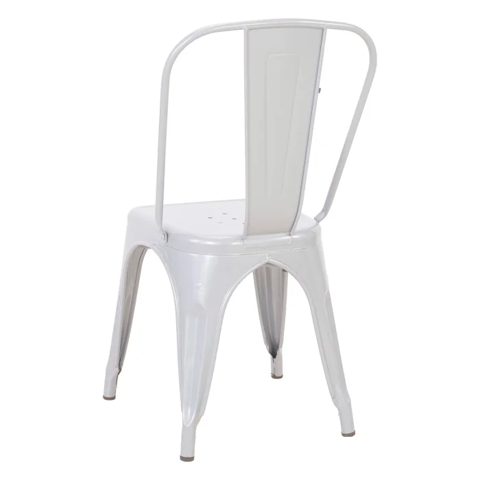 Silla Tolix Metal Blanco Brillante en Blanco - Sillas, Uruguay | Berna home, vista 2