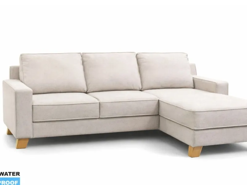 Sofa con Chaise VENTO en Beige - Sillones y sofás, Uruguay | Finkel