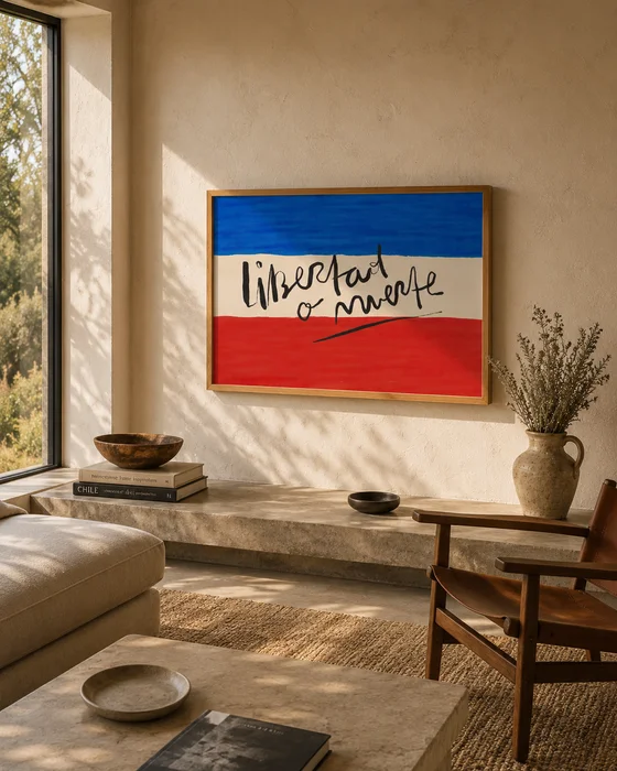 Una frase que marcó historia - Cuadro Libertad o Muerte en Multicolor - Láminas, Uruguay | Kiosko de Mar, vista 3