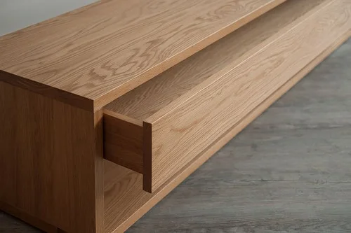 Armario / Piecera Atlántida en Madera natural - Muebles para TV, Uruguay | Decoquadra, vista 4