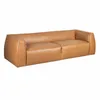Sofá 3 Cuerpos Cuero Marron Tufa Camel en Beige - Sillones y sofás, Uruguay | Divino, vista 2 de 5
