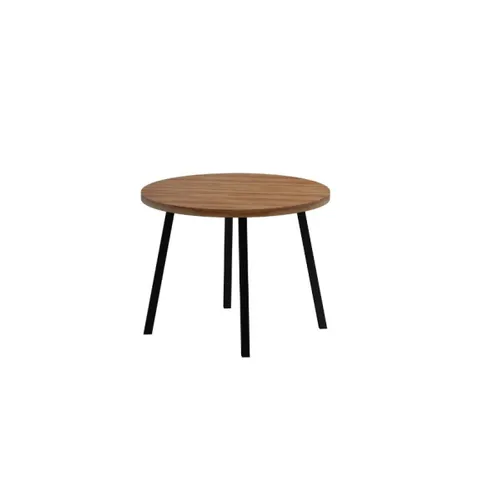 Mesa Stellar Redonda - Negro en Madera natural - Mesas de comedor, Uruguay | Rústico Hogar
