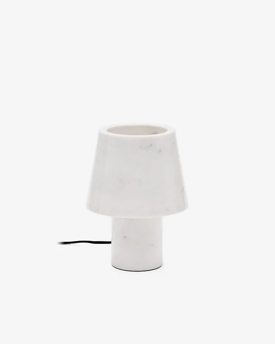 Lámpara de mesa Alaro de mármol blanco en Blanco - Lámparas de mesa, Uruguay | Kavehome