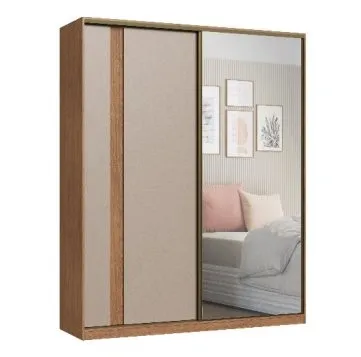 Ropero CONDE NEW REF.7223 – Con Espejo en Beige - Roperos y placares, Uruguay | Igoa