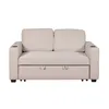 Sofá Cama 2 Cuerpos Tela Natural-beige Miley Beige en Beige - Sillones y sofás, Uruguay | Divino, vista 2 de 9
