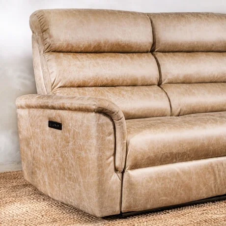 Sillón Reclinable Benson 2 Cuerpos Beige - Beige en Beige - Sillones y sofás, Uruguay | Aihaus, vista 2