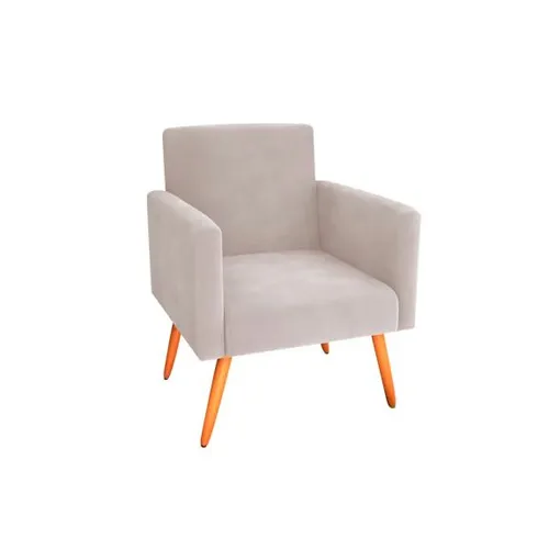 Poltrona Denver madera y tapizado en Beige - Sillones y sofás, Uruguay | Igoa