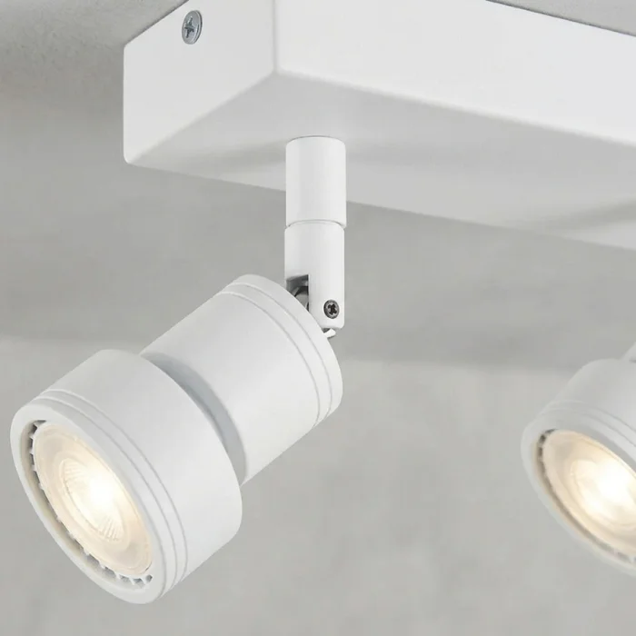 Lámpara Niza Doble Orientable Blanca en Blanco - Lámparas colgantes, Uruguay | Serlux, vista 5