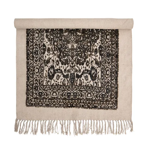 Rug, Black, Cotton - Textiles, Uruguay | Tutto Deco