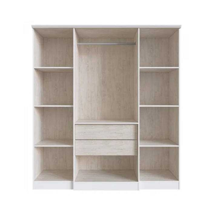 Ropero 4 Puertas 2 Cajones Varios Estantes Y Espejos 100%mdp Blanco en Blanco - Muebles, Uruguay | Soy Hogar, vista 8
