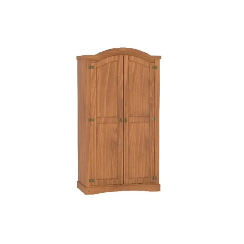 ROPERO 2 PUERTAS CURVO LINEA MEXICANA NOGAL MEX 1552 - Roperos y placares, Uruguay | Rosas Hermanos