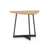 MESA LATERAL TRIANGULAR - MADERA CLARA - PATAS GRAFITO en Madera natural - Mesas de living, Uruguay | Champagne Home, vista 1 de 3