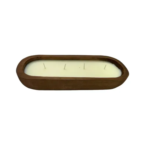 VELA EN MADERA 10x25CM NATURAL en Madera natural - Velas y Portavelas, Uruguay | Decohogar