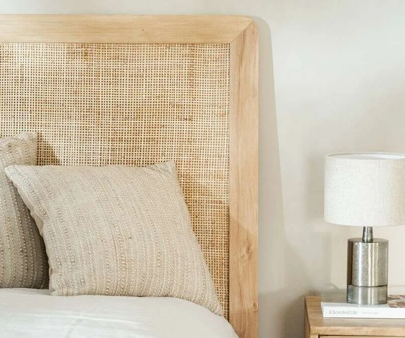 RESPALDO MALIBU - ALAMO Y ESTERILLA - 1.90 MTS. en Madera natural - Respaldos de cama, Uruguay | La Iberica