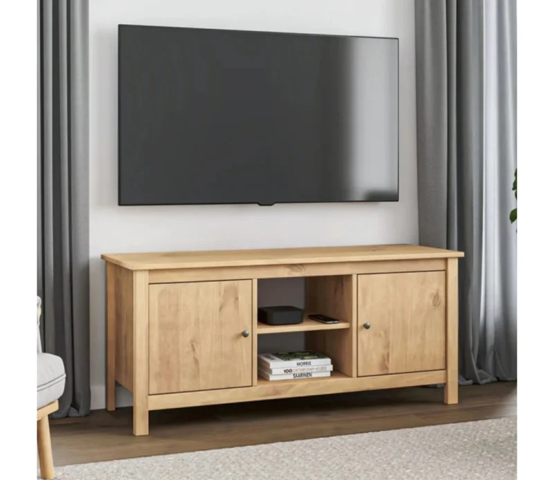 Rack 2 Puertas Mari Miel 1.10 en Madera natural - Muebles para TV, Uruguay | Albanés, vista 3