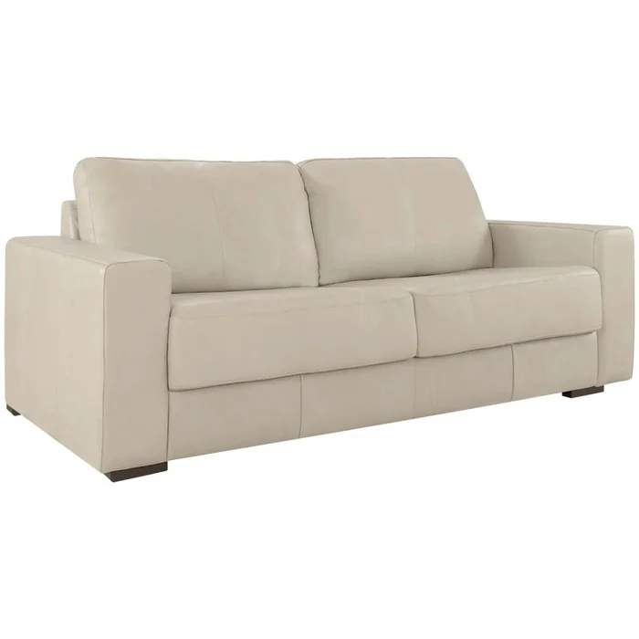 Sillón 2 Cuerpos Cuero-100-natural Natural-beige Texas Crema en Beige - Sillones y sofás, Uruguay | Divino, vista 3