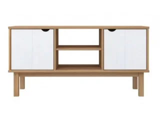 Rack TV 2 P Mel/Gris Linea Nordica en Madera Maciza en Madera natural - Muebles para TV, Uruguay | Quesal, vista 11