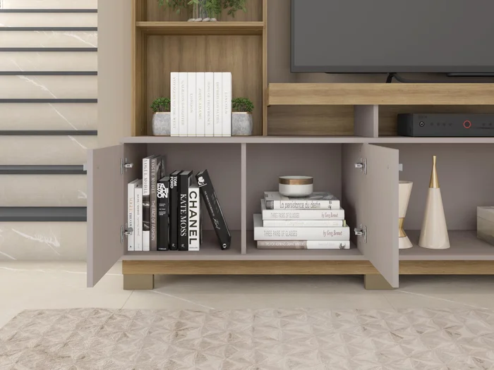 Producto: Modular Rack 127 de AMARELO en Madera natural - Muebles para TV, Uruguay | Amarelo, vista 2
