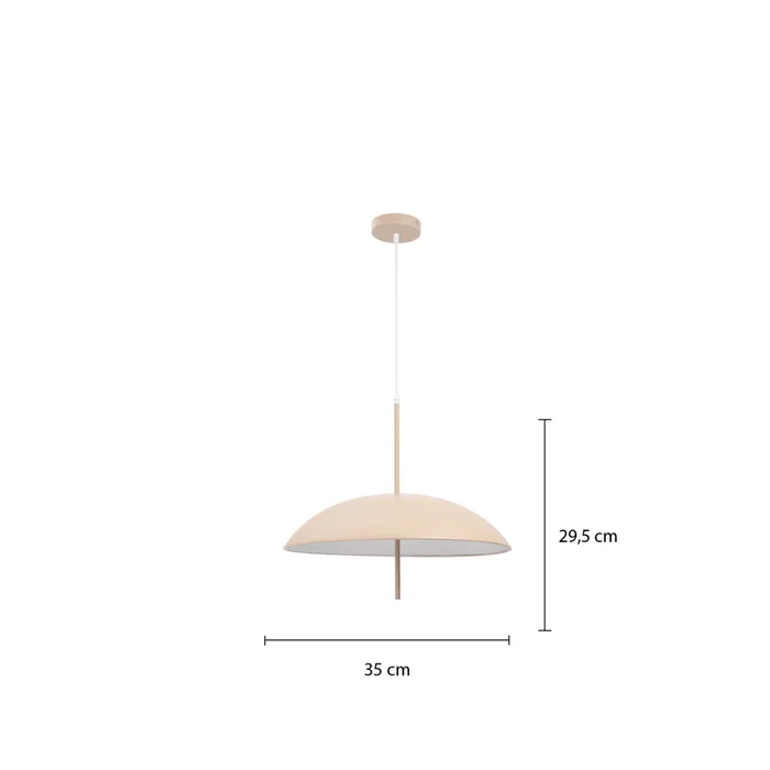 Luminaria Colgante Pauline Medium Beige ø 35 cm en Beige - Lámparas colgantes, Uruguay | Serlux, vista 7