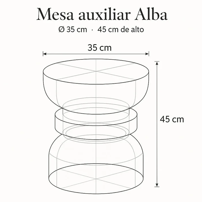 Mesa Auxiliar de Madera de Suar Alba | Casakos en Negro - Mesas de arrimo, Uruguay | Casakos, vista 9