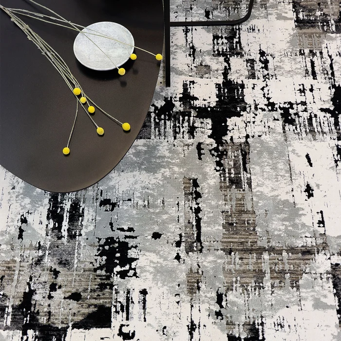 ALFOMBRA MAHAL BLACK Gris en Gris - Textiles, Uruguay | Viasono, vista 2