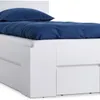 Estructura cama LIMFJORDEN 90x190 2 cajones blanco en Blanco - Dormitorio, Uruguay | JYSK, vista 2 de 3