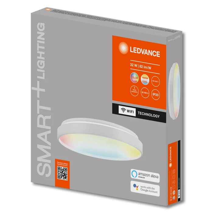 Panel LED LEDVANCE OSRAM Deco Smart Blanco De Adosar 32W RGB en Blanco - Lámparas colgantes, Uruguay | Serlux, vista 2