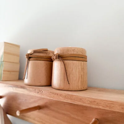 Candelabros de madera peque – Set x2 en Madera natural - Velas y Portavelas, Uruguay | Dreams On Time, vista 3