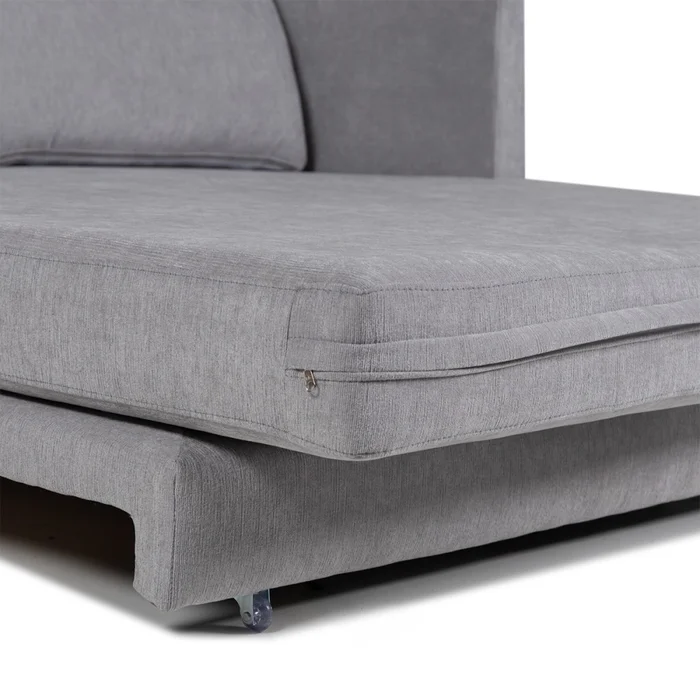 Sofá Cama Niki - Con mesa - Tela Microfibra - 10286 (Gris) en Gris - Sillones y sofás, Uruguay | Nyr, vista 4