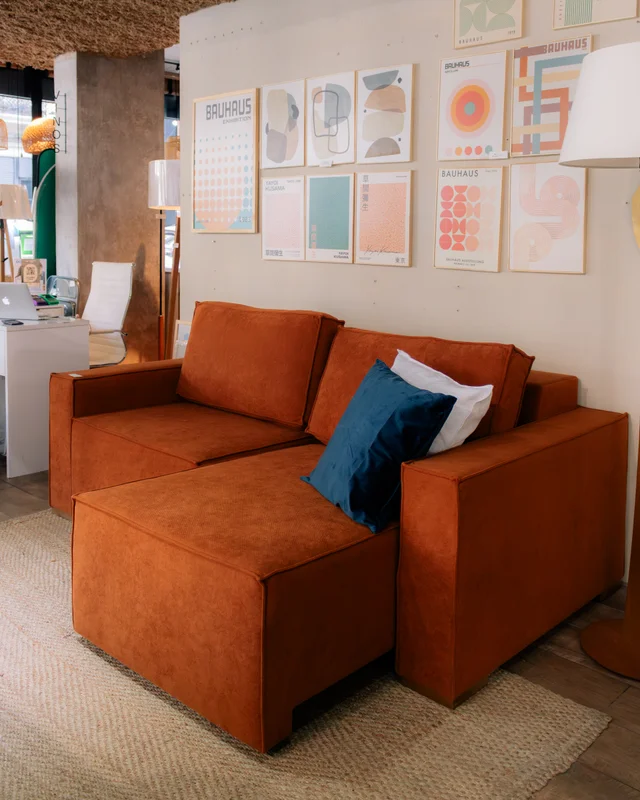 PREVENTA - Sofá Retráctil España 3 Cuerpos (210cm) EASY CLEAN – Terracota - Sillones y sofás, Uruguay | Berna home, vista 3