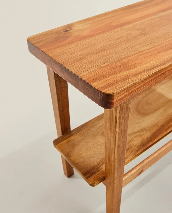 BANCO MADERA ACACIA en Madera natural - Butacas, banquetas y puffs, Uruguay | Zara Home, vista 4